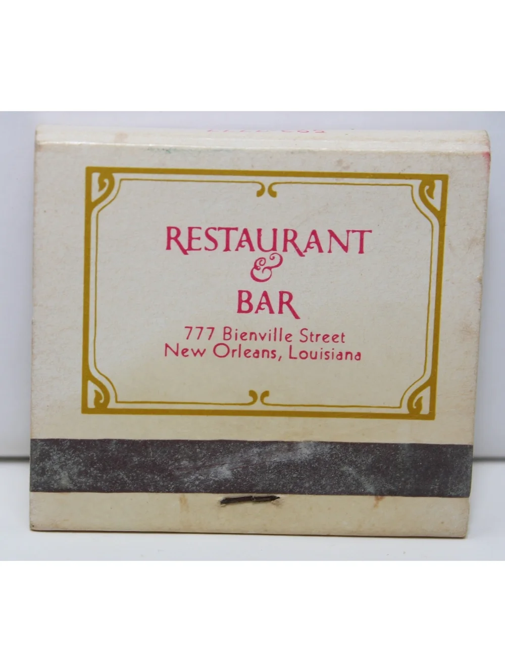 Vintage Matchbook Begue's Restaurant & Bar New Orleans The Royal Sonesta Hotel